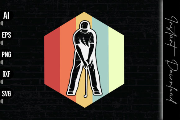 Golf Retro Vintage Design