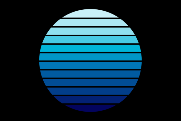 Retro Sunset Circle 92
