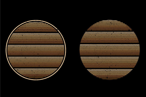 Retro Vintage Sunset Christmas, Striped